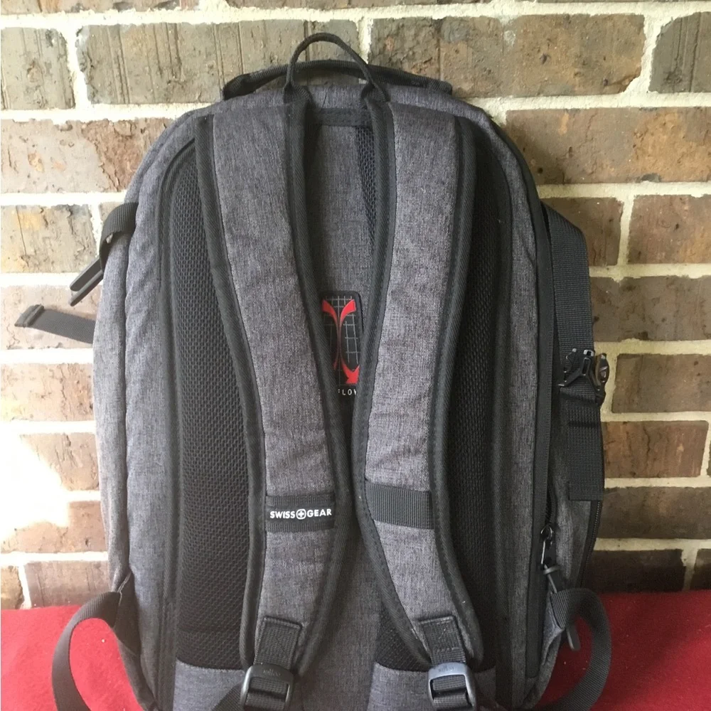 SwissGear Gray Heather Laptop Backpack with Black Accents